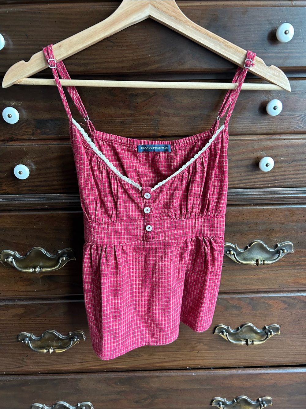 Brandy Melville Plaid Tank Top